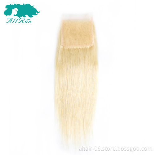 Very Popular 613# 10A 4x4 Swiss Lace Natural Color 100% Brazilian Virgin Human Hair Straight 10"-20" Lace Closure, Fast Shipping